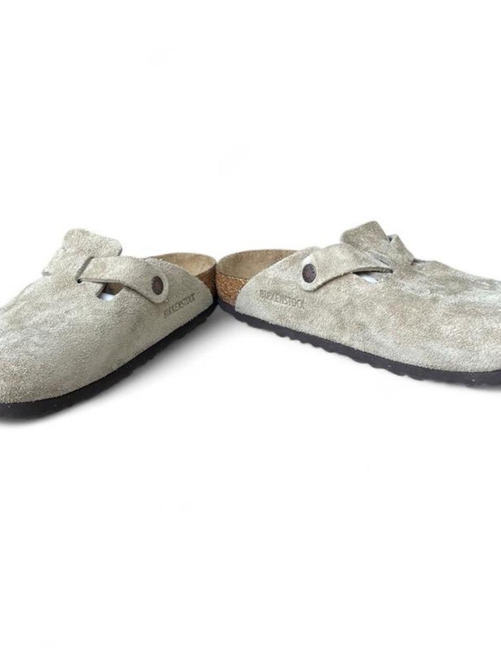 Birkenstock Boston Soft Footbed Taupe Suede Clogs US Women's 8-8.5 EU 39 Narrow - Picture 5 of 8